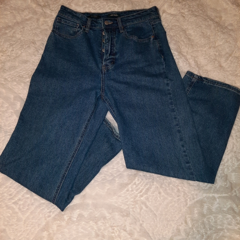High rise staright leg jeans
